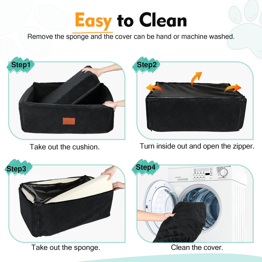 NEEZUKAR dog car seat storage pockets show toy and snack storage