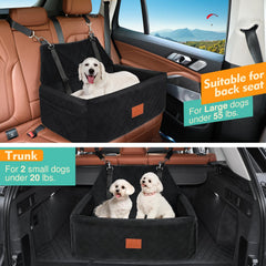 NEEZUKAR dog car seat thick cushion illustrates comfort on bumps
