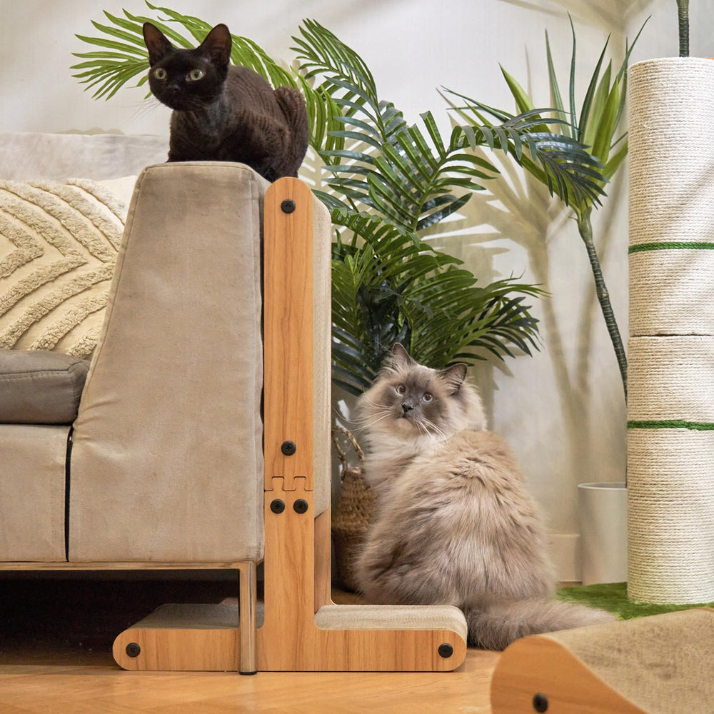 Nekosan T-Shaped Scratcher double-sided design for extended scratching life.