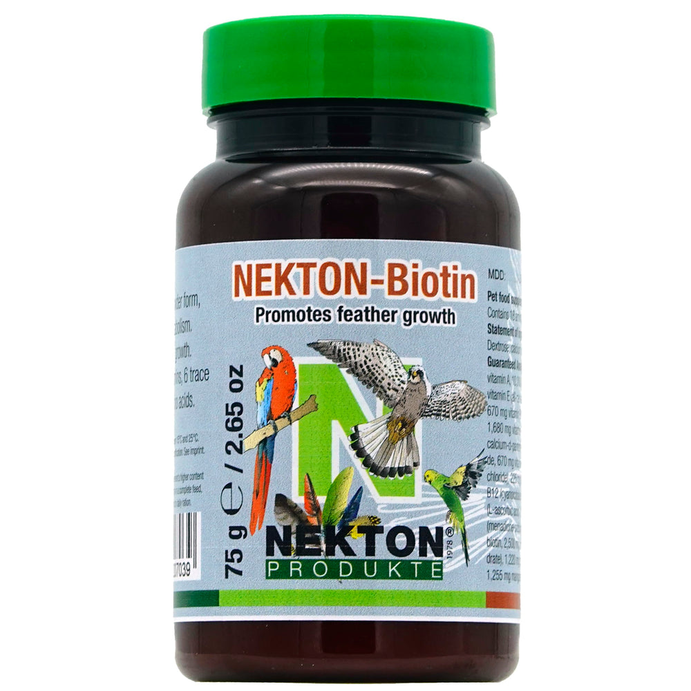 Nekton Bio Bird Feathering tube 75gm supports healthy plumage during molt.