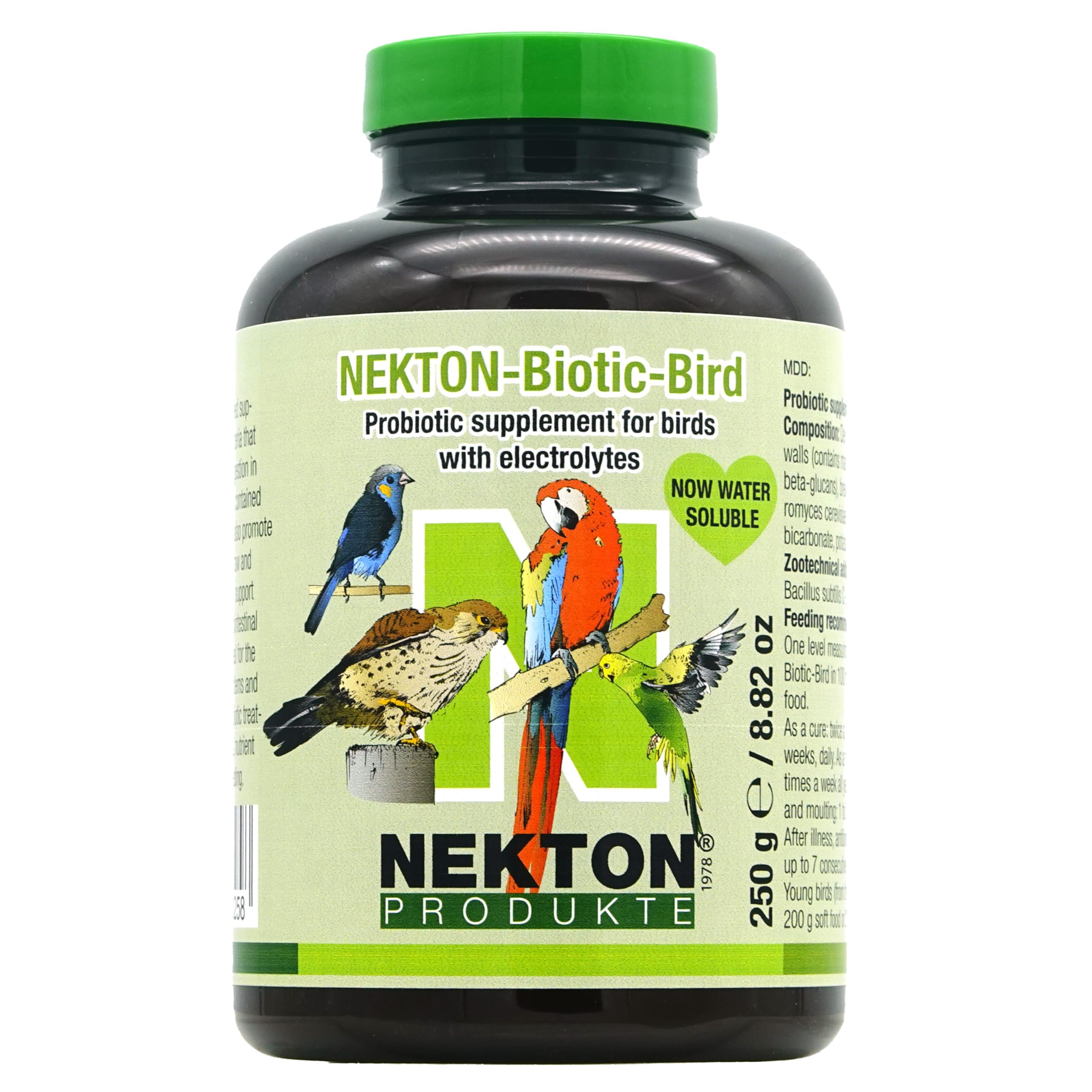 Nekton Biotic Bird Probiotic bottle front for easy gut balance.