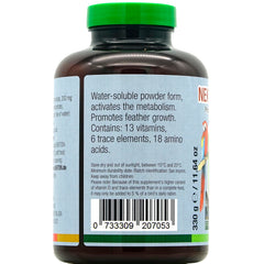 Nekton Biotin dosing instructions illustrated on the package.