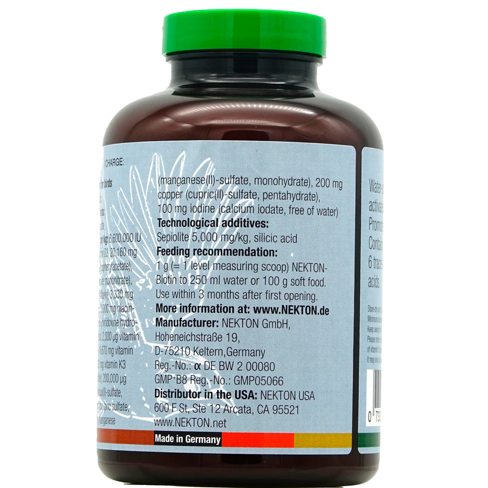 Nekton Biotin packaging front view showing 330 g size.