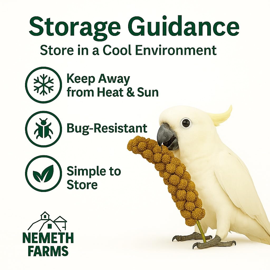 Non-GMO millet spray label highlights natural ingredients.
