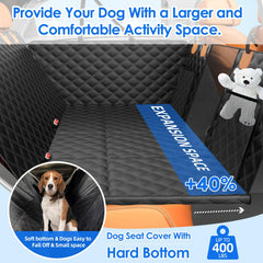 Nentik Back Seat Extender honeycomb bottom provides sturdy support for large dogs