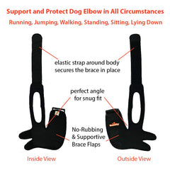 NeoAlly elbow brace right small straps close securely for comfortable extended wear.