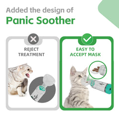 Neobay Cat Inhaler Spacer soft-silicone mask provides comfortable fit