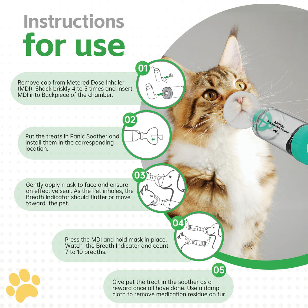 Neobay Cat Inhaler Spacer spoon reward accessory for training