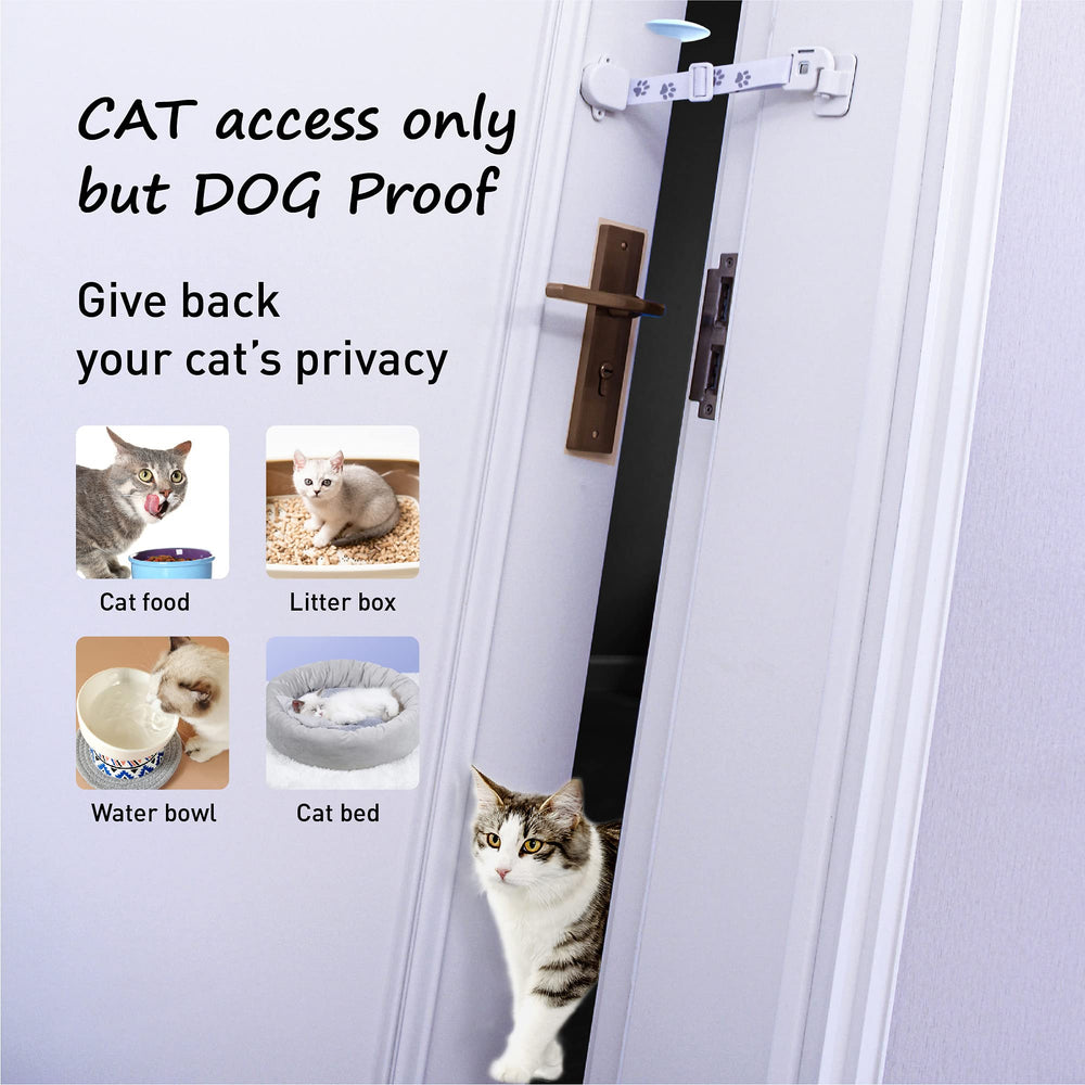Neobay dog-out-litter-box scene features hassle-free barrier without drilling