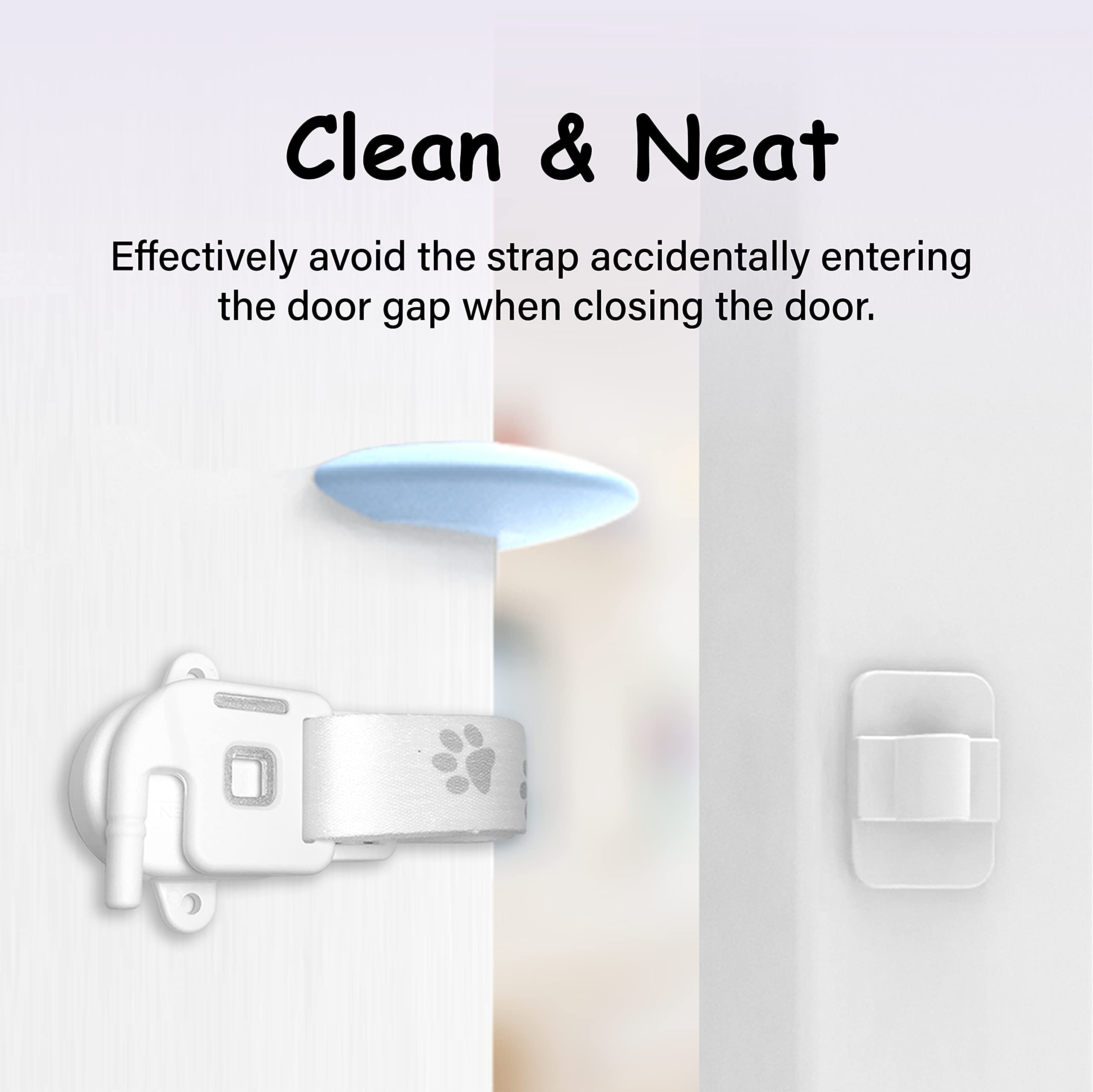 Neobay magnetic base keeps the latch tidy when not in use.
