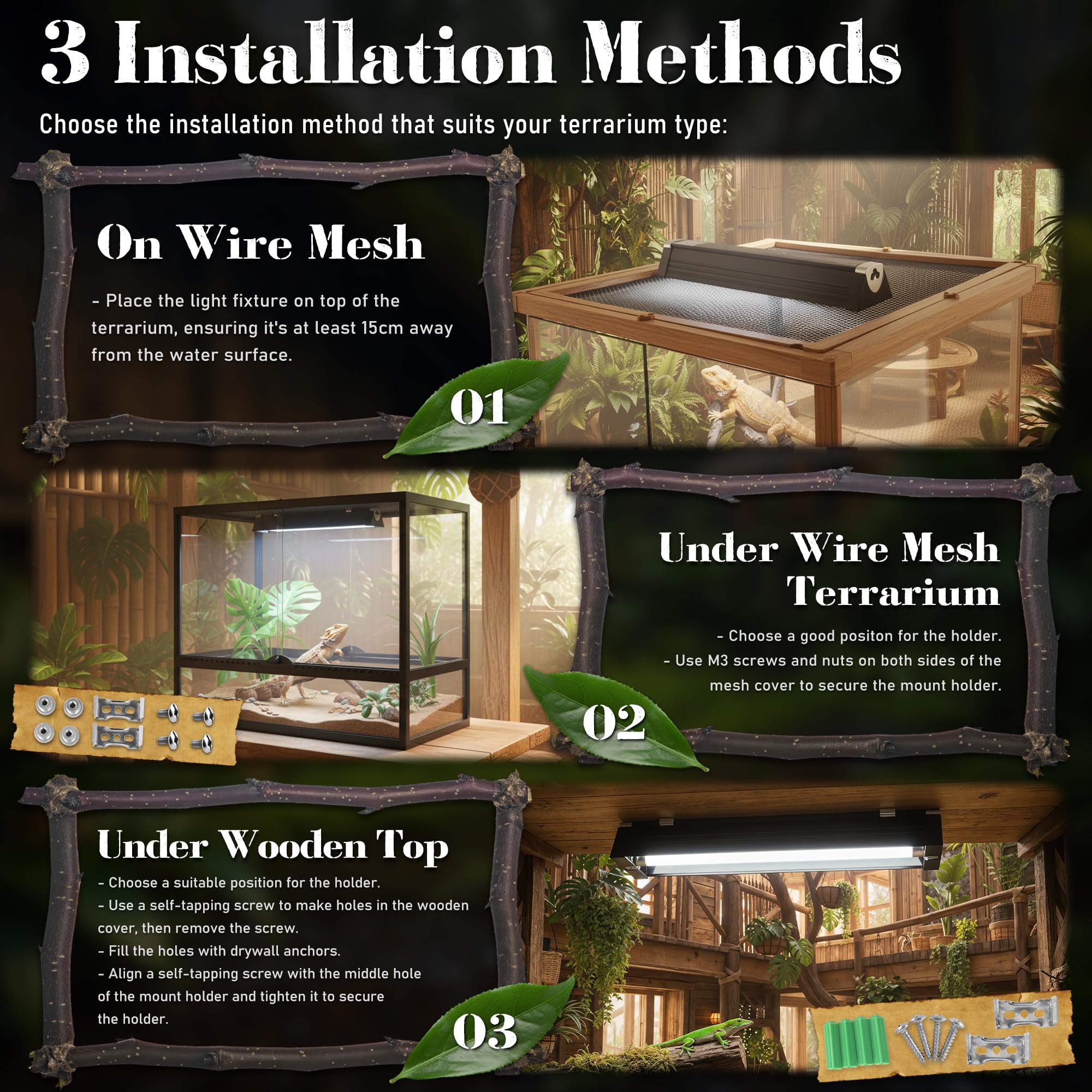 NEPTONION T5 UVB fixture with daisy-chain supports multi tank setups