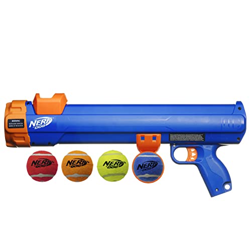 Nerf Dog Tennis Ball Blaster compact design for travel and small spaces.