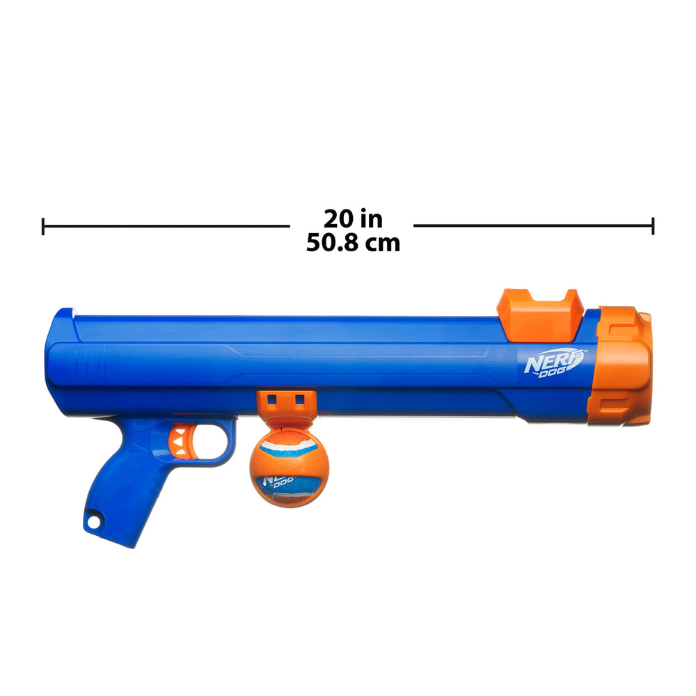 Nerf Dog Tennis Ball Blaster dog-fetch moment with easy pickup.