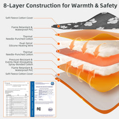 NESAYVER 35x24-inch heating pad fits spacious indoor-outdoor setups