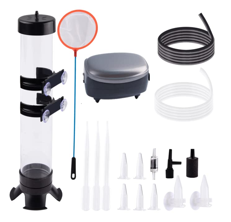 NestBasics brine shrimp hatchery incubator setup for efficient egg hatching in aquariums.