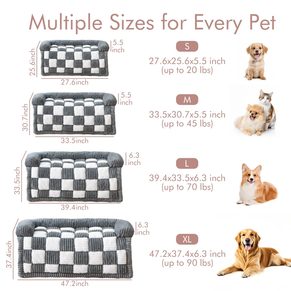 NestlyMoly dog bed anxiety-relief bolster design for a den-like space.