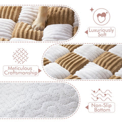 NestlyMoly durable fleece surface resists scratches and hair for busy homes.