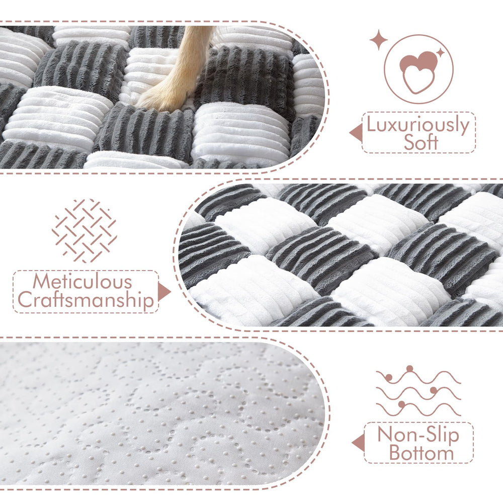 NestlyMoly dog bed one-piece construction in cozy fleece.