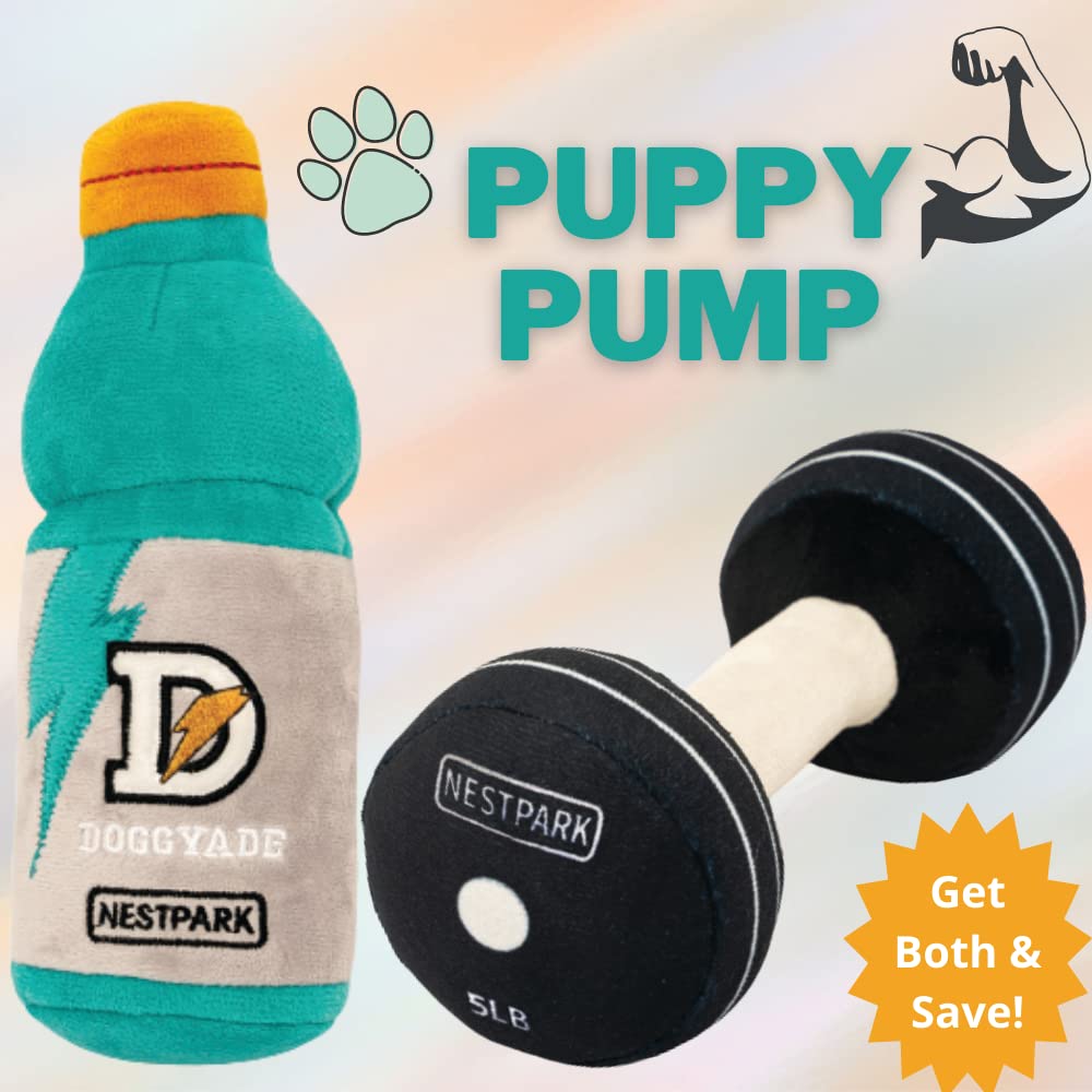 Nestpark Doggy Dumbbell crinkle sound close-up for engaging sensory cues