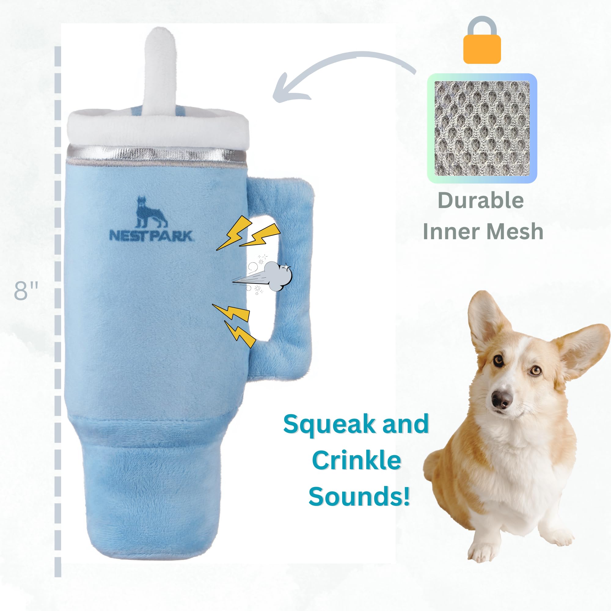 Nestpark Tumbler Dog Toy supports trend twin and hydration moments with your pup.