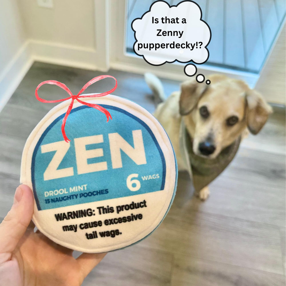 Nestpark Zen Pupper Deckies crinkle sound attracts dogs during games