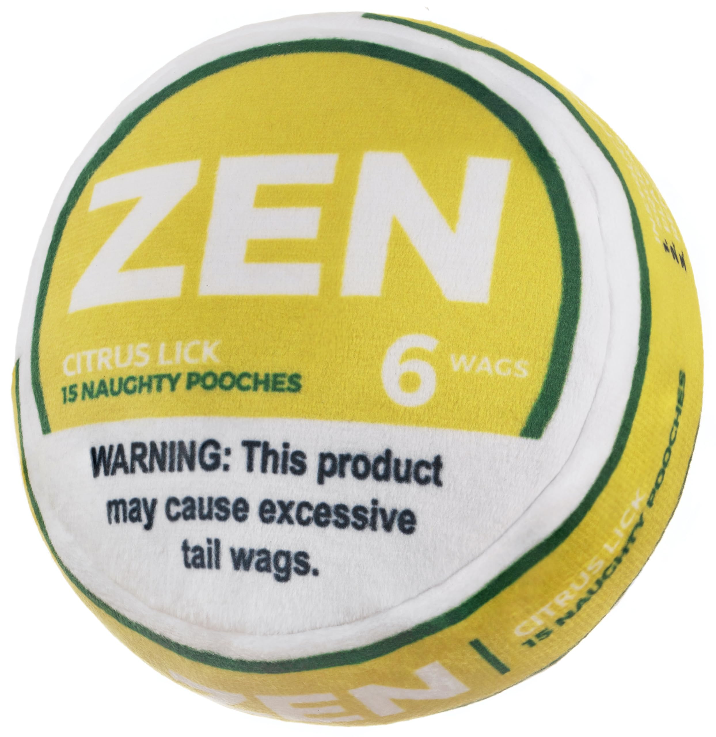 Nestpark Zen Pupper Deckies toy front view shows plush design for gentle play and cuddling.