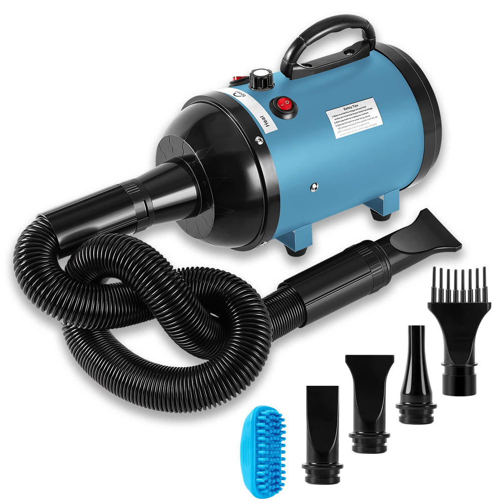 NestROAD dog dryer front view showing compact professional design for home grooming.