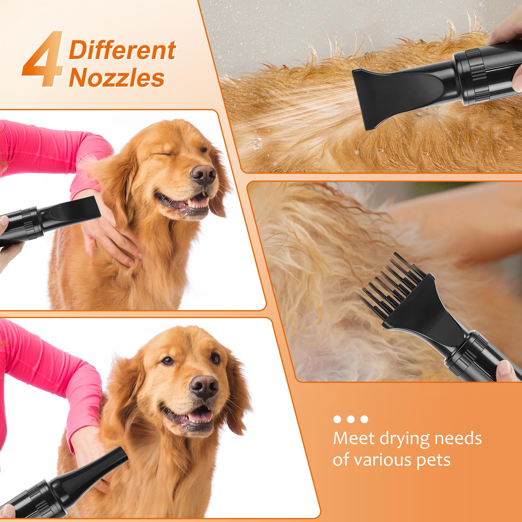 NestROAD dog dryer insulated metal casing keeps heat safer