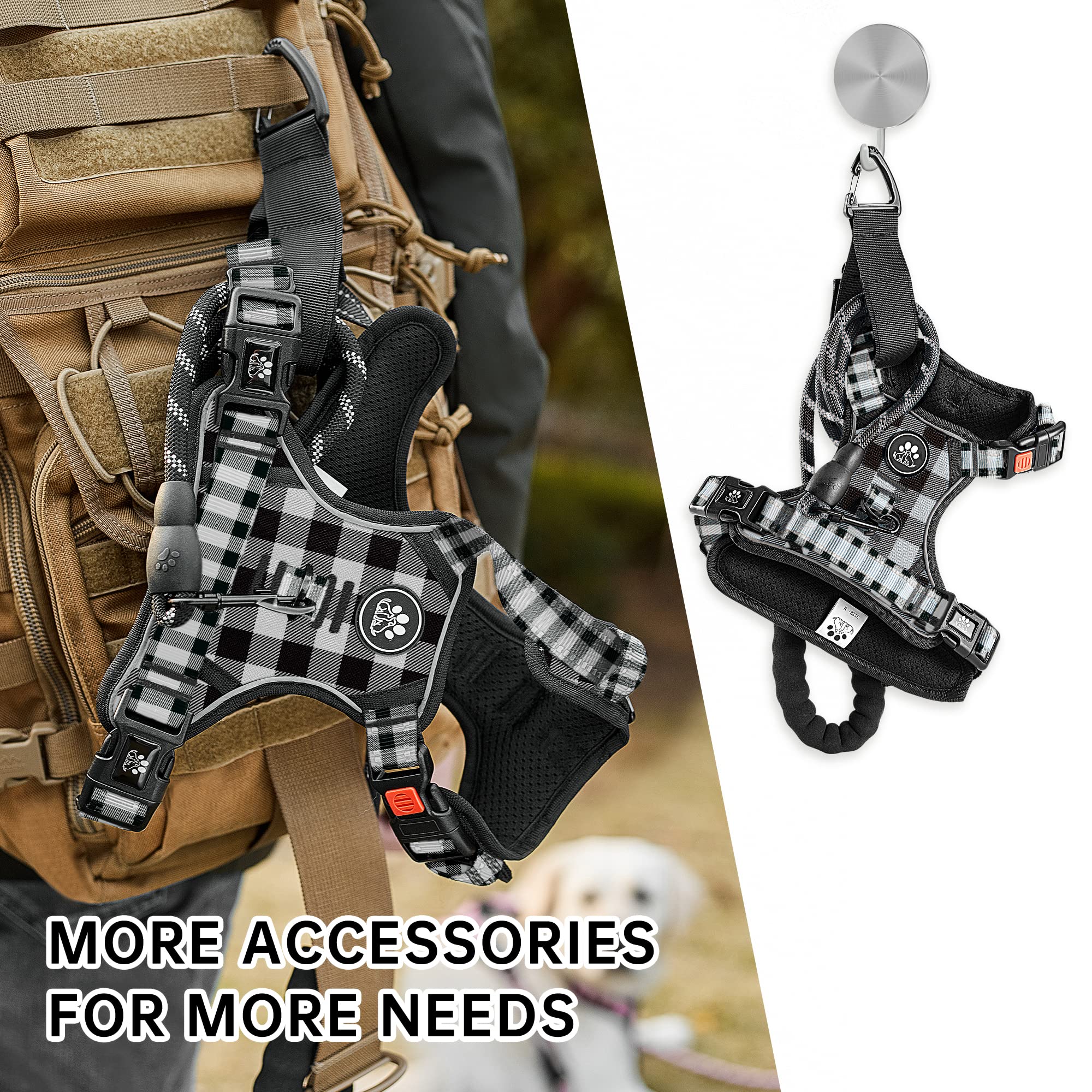 NestROAD included leash, retractable seatbelt, and storage strap add walk-time convenience