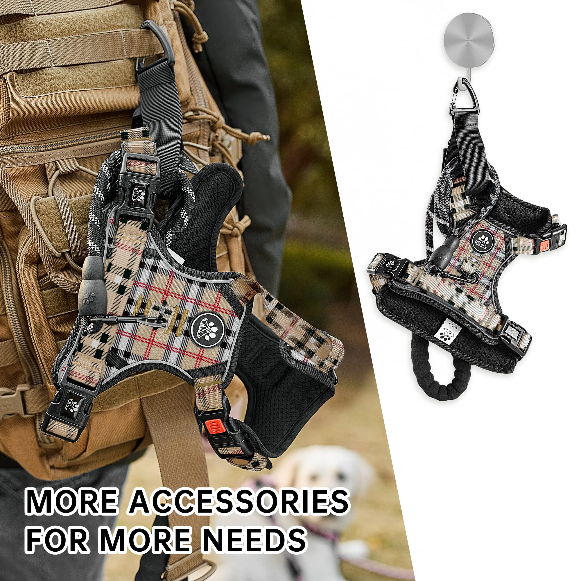 Nestroad front clip design demonstrating pull-free control during training