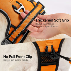 NESTROAD harness shows four adjustable straps for a snug, escape-resistant fit.