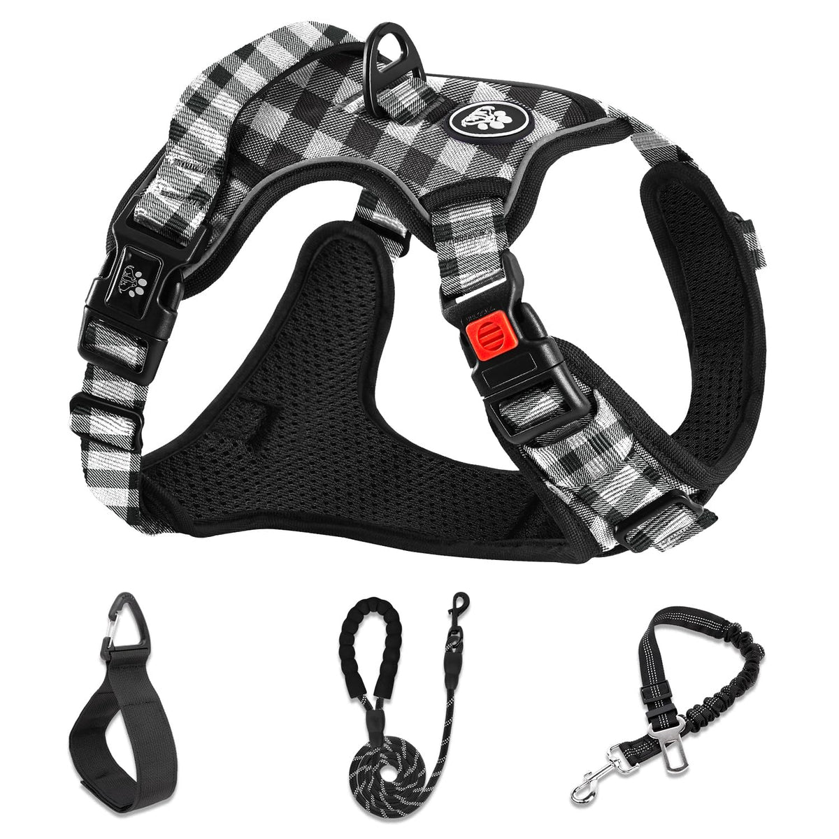 NESTROAD No-Pull harness side-wearing for easy on-boarding and comfortable fit.
