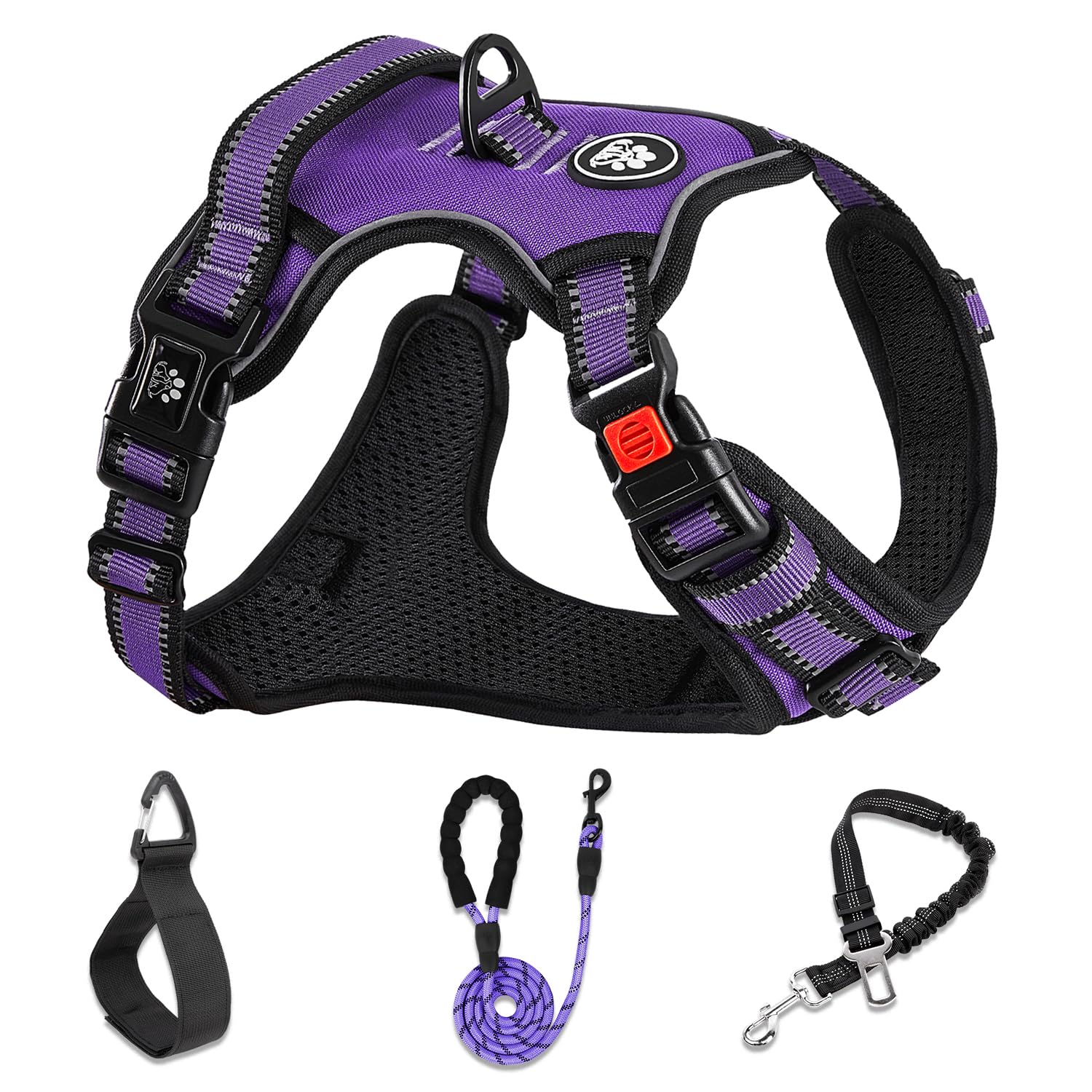 NESTROAD no-pull harness side-entry for easy on-off comfort