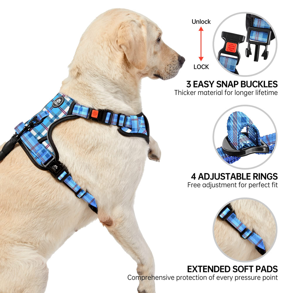 NESTROAD no-pull harness breathable-mesh keeps dogs cool during workouts