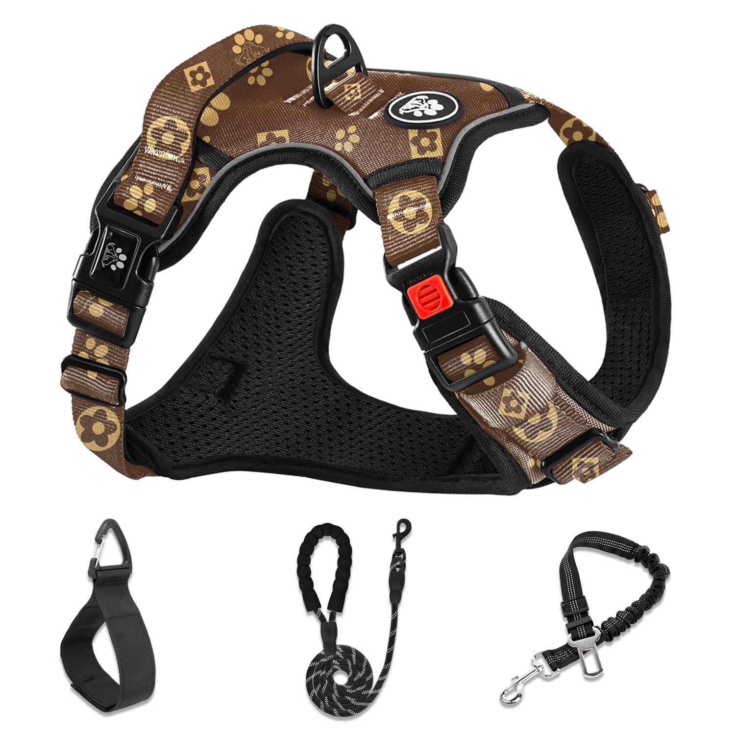 NESTROAD No Pull Harness side-entry design for quick, stress-free dressing on dogs.
