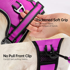 NESTROAD Oxford dog vest harness with leash shows breathable comfort for daily walks.