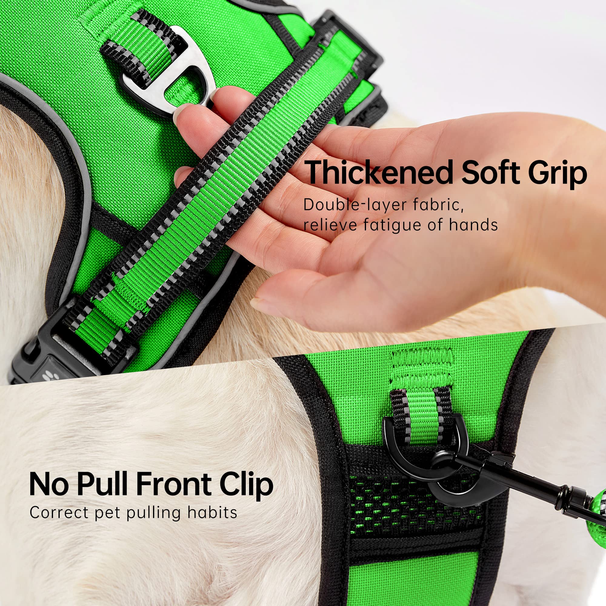 NESTROAD reflective harness supports night visibility for safer walks