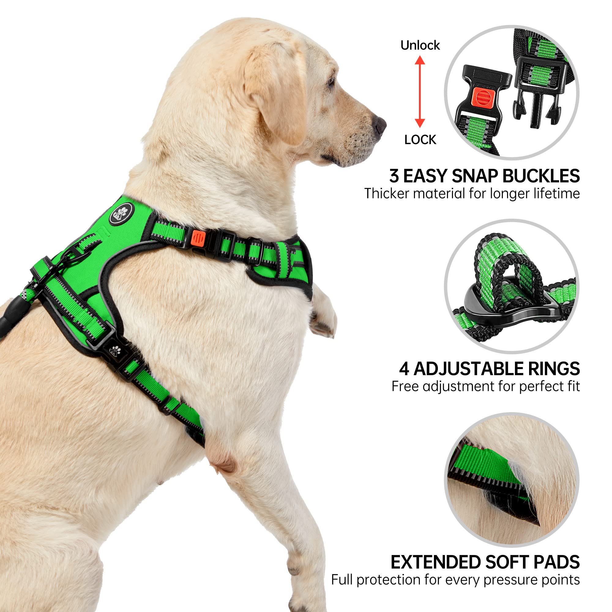 NESTROAD soft handle leash offers precise control and comfortable grip
