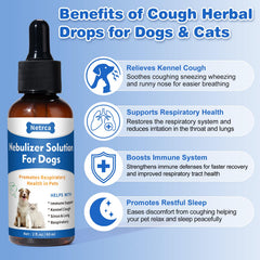 Netrca Natural Nebulizer Solution used with a pet diffuser for seasonal relief.