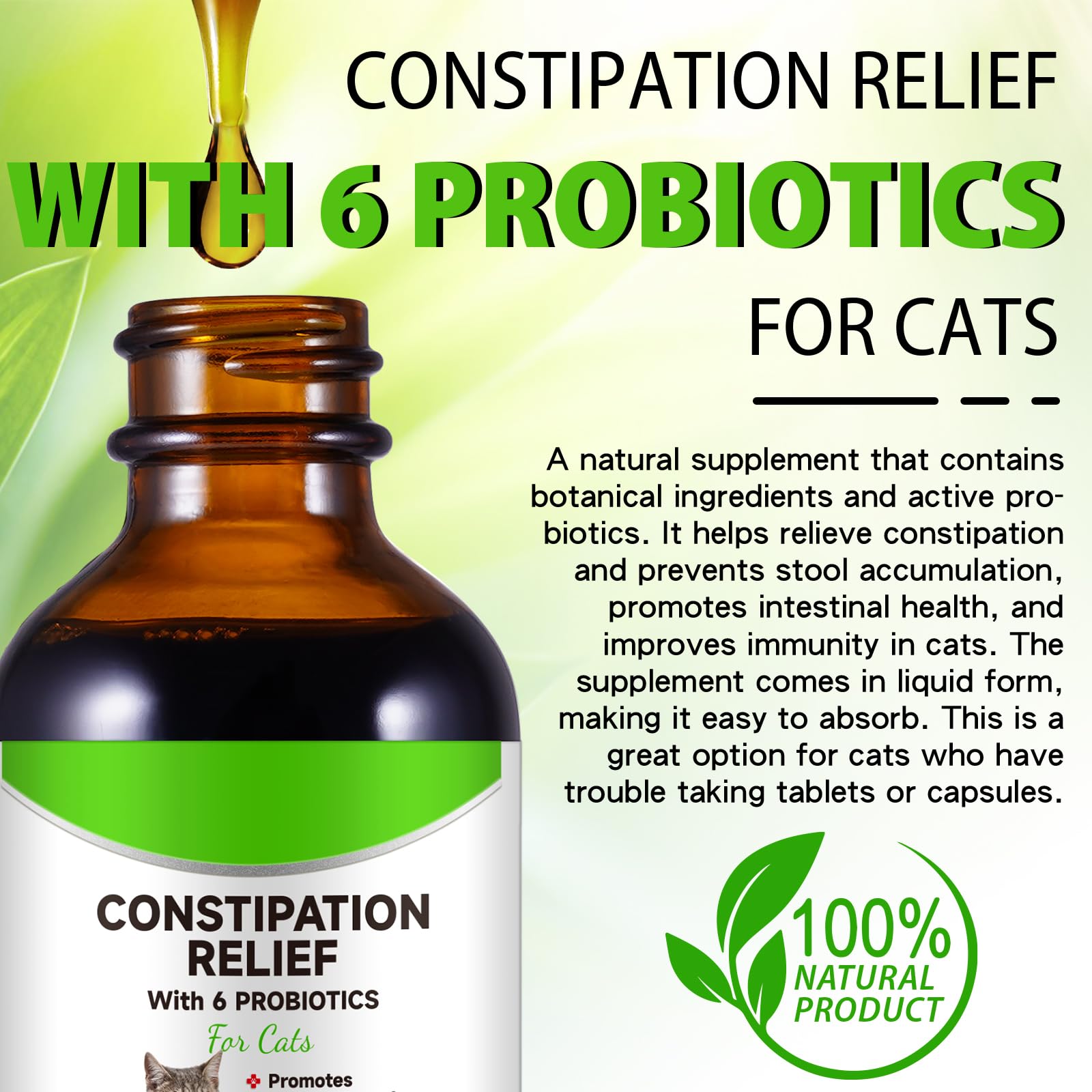 Netwik probiotics six strains label highlights gut-supporting ingredients for cats.