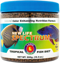 New Life Spectrum Large 300g Naturox Series jar with 3 mm pellets enhances color and digestion