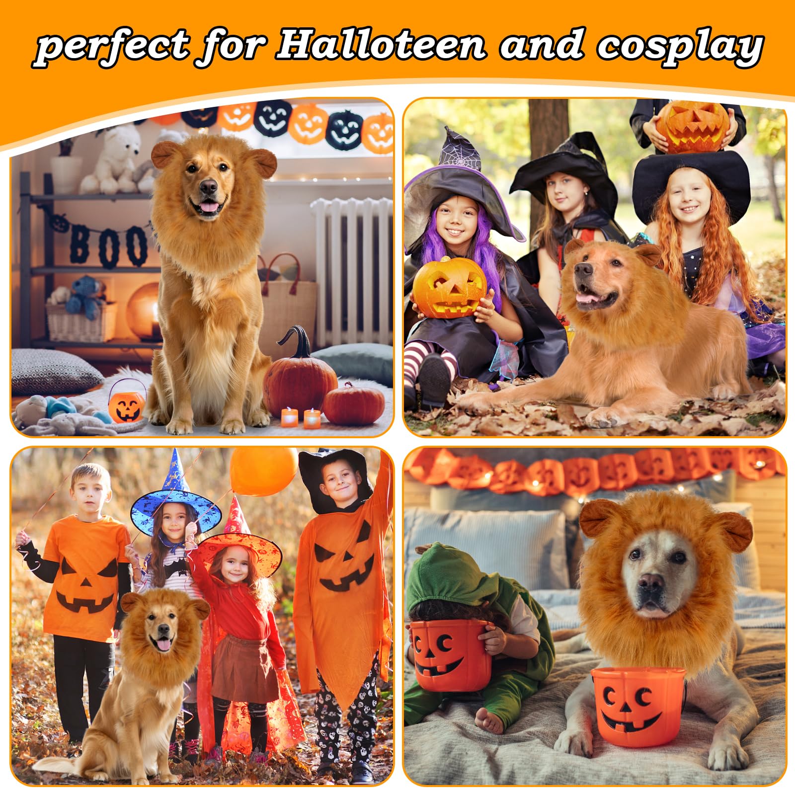NEWBEA Lion Mane perfect for park strolls and adorable social posts.