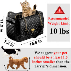 NewEle dog purse side pockets open for snacks and essentials during outings