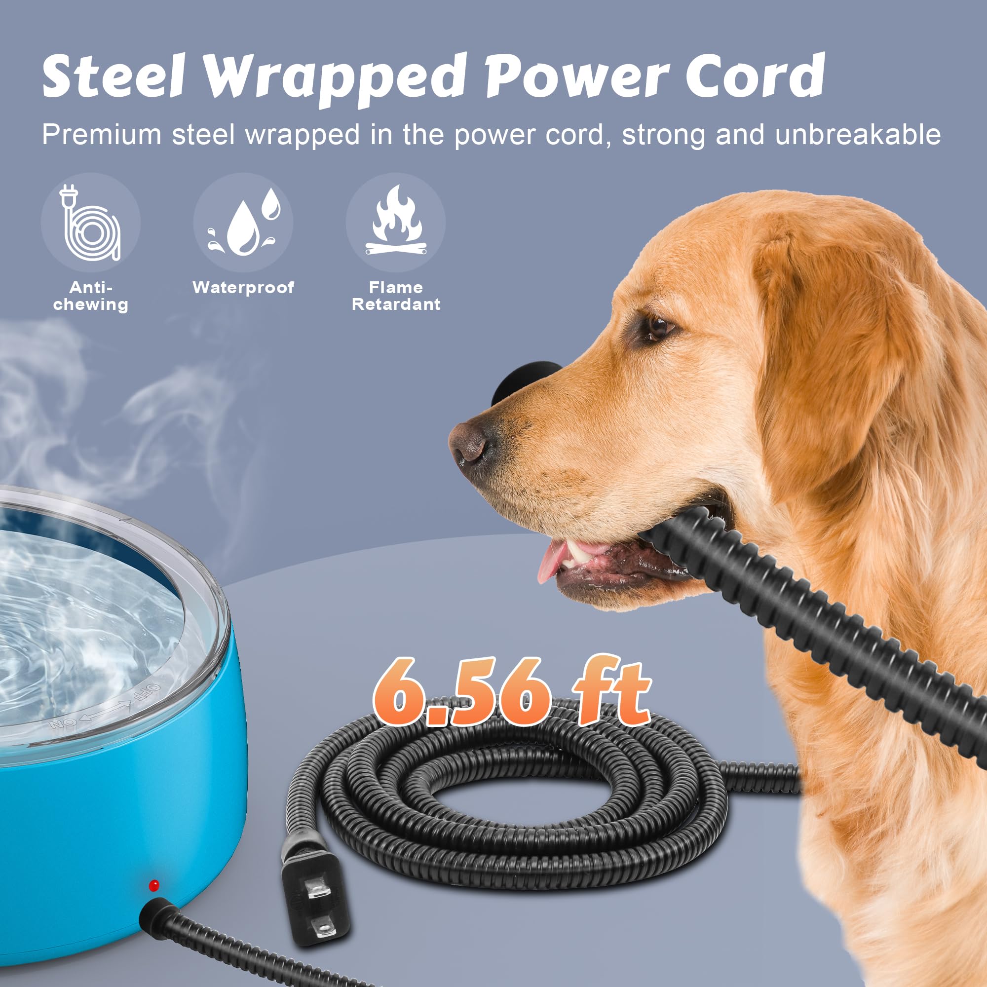 Newget automatic temperature control maintains water between 50F and 122F