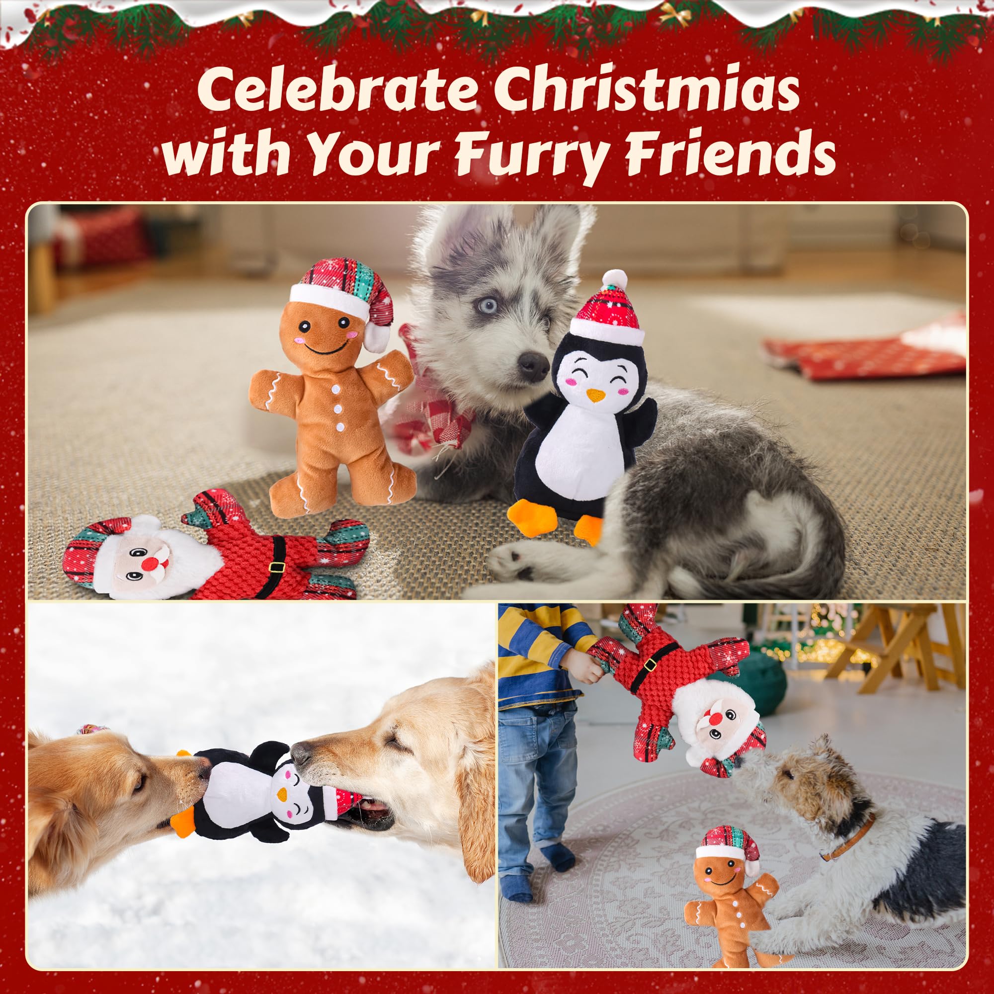 Newget Christmas card included with toy set for gifting