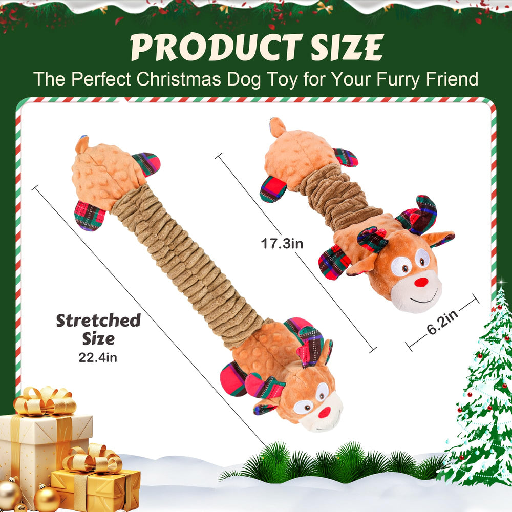 Newget Christmas elk plush toy provides durable, engaging chew sessions.