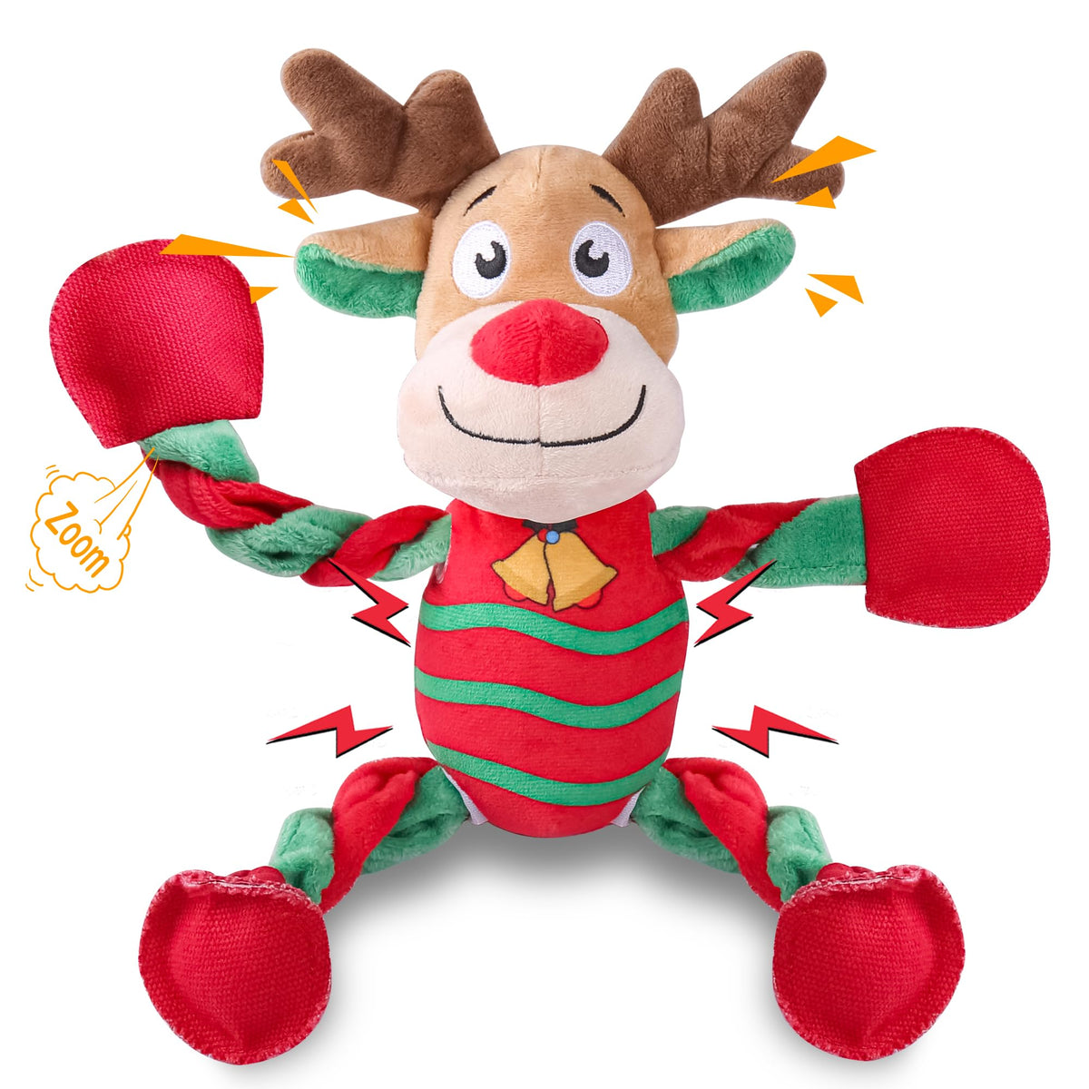Newget squeaky dog toy Christmas box excites pups with festive playtime variety