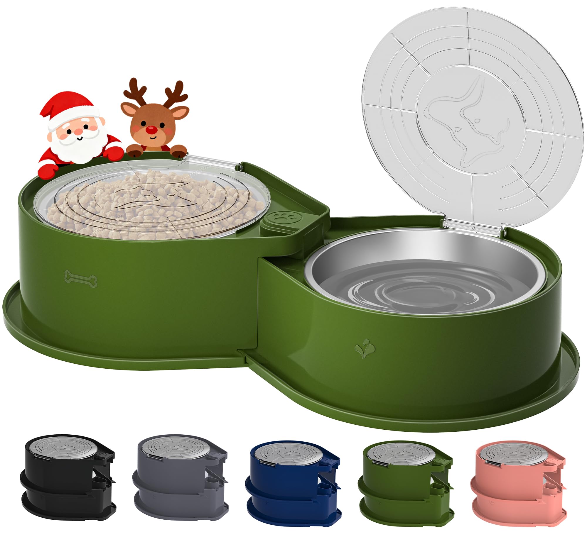 Newget stainless steel dog bowl set assembly demonstrates quick setup for busy pet owners.