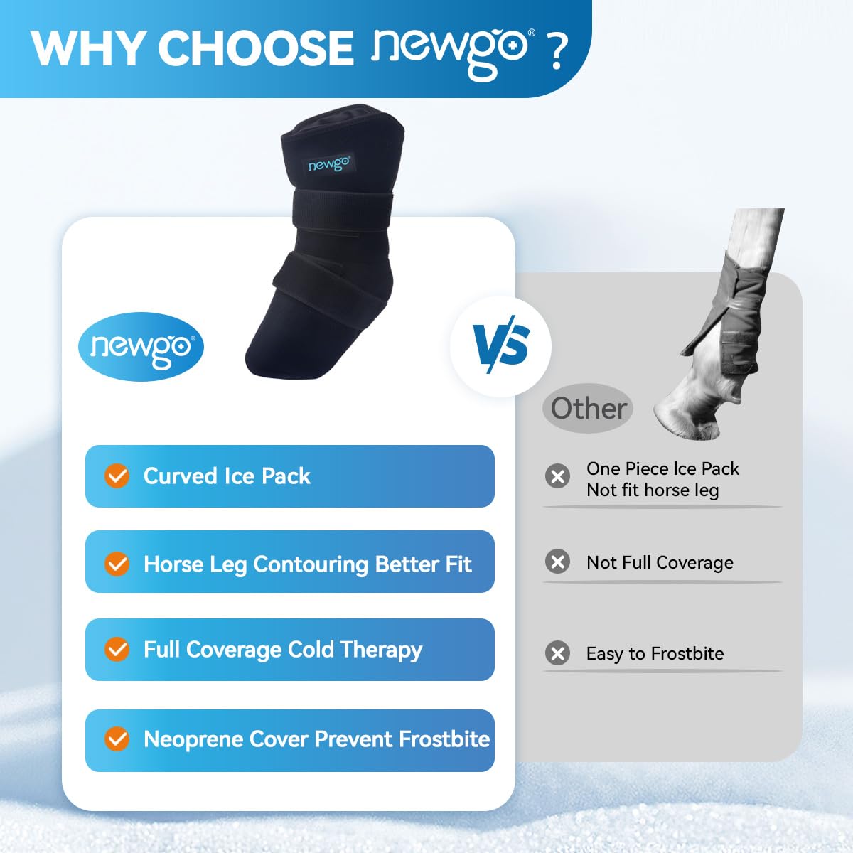 NEWGO storage-freeze bag supports easy freezing and quick setup.