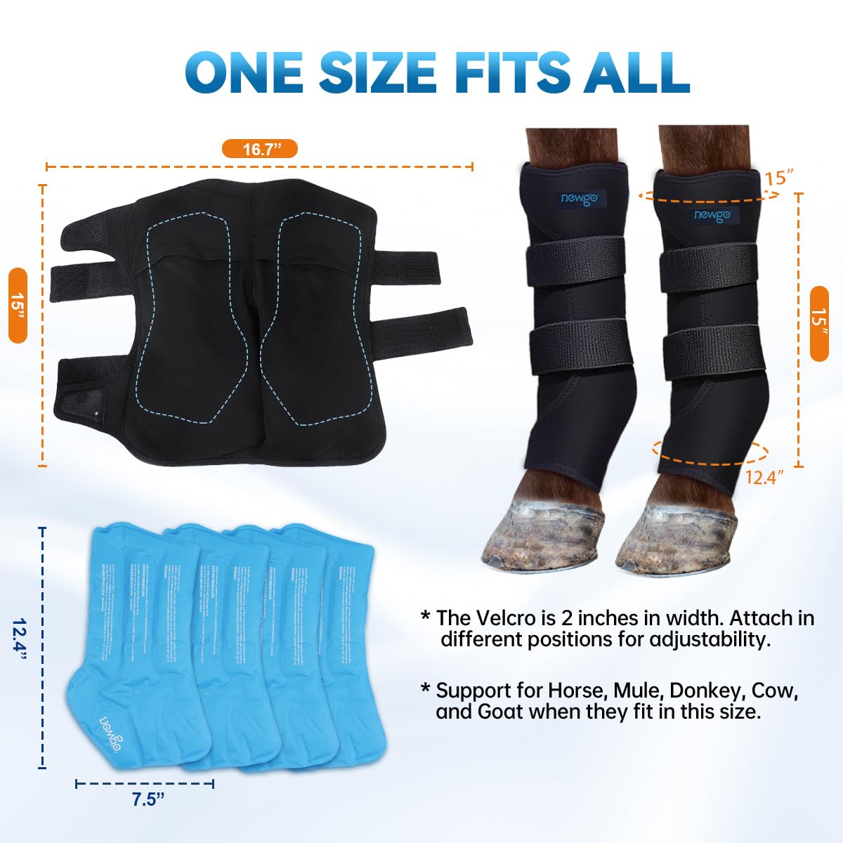 NEWGO strap Velcro secure ensures a snug, stable fit.